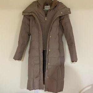 Cole Haan Beige-Grey Puffer Coat